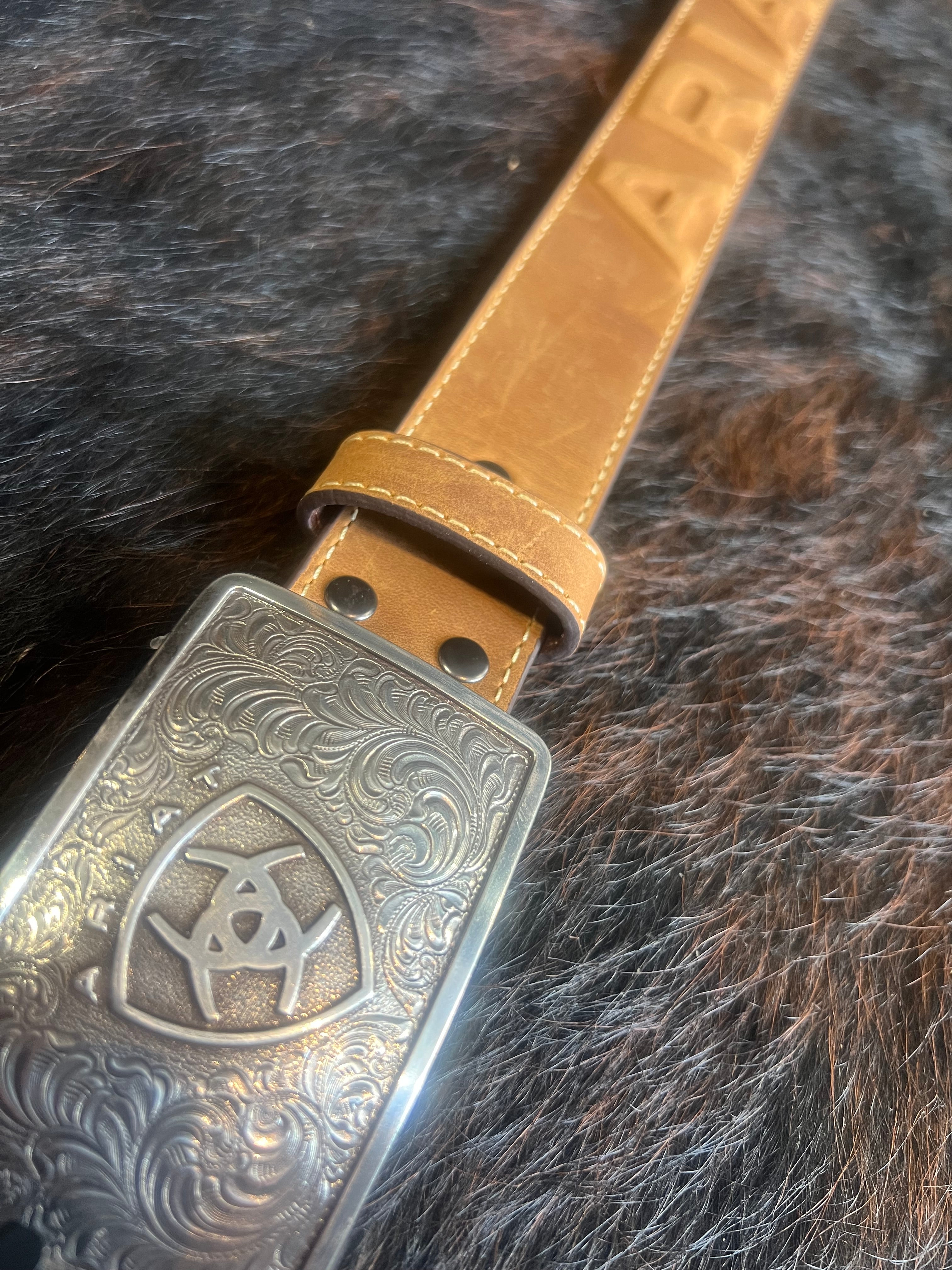 Ariat 3D Embossed Western Buckle Belt