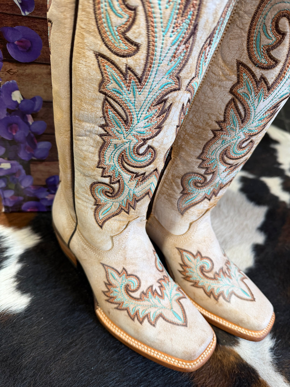 Wildflower Alaska Square Toe Cowboy Boots
