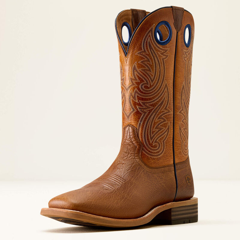 Ariat Highland Toughstock Wide Square Toe Western Boot Cottage Brown