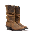 Durango Slouch Western Boots Distressed Tan