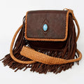 American Darling Genuine Leather Fringe Western Bag