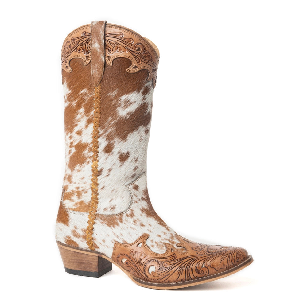 Myra Cowhide Dakota Dust Handtooled Cowboy Boots