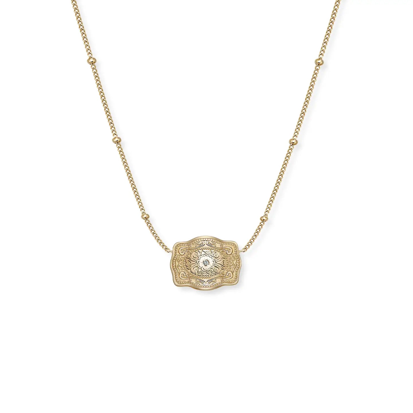 SpurWest Ultra Mini Belt Buckle Necklace Amelia Rose