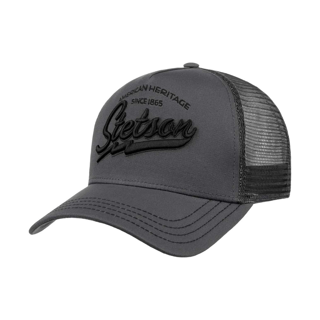 Stetson Since 1865 Grey Trucker Cap