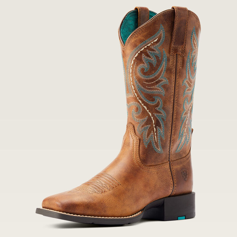 Round Up Back Zip StretchFit Western Boot