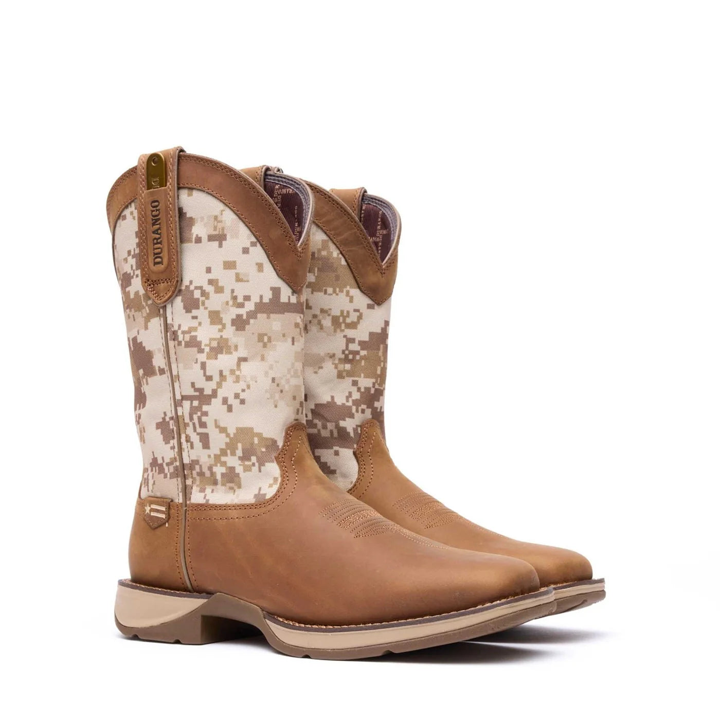 Durango Dusty Brown Desert Camo Cowboy Boots