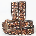 Hand Carved Western Leather Belt