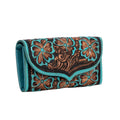 Myra Turquoise Hand Tooled Western Purse