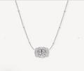 SpurWest Ultra Mini Belt Buckle Necklace Silver