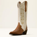 Heritage Blossom J Toe Western Boot Wheat Brown