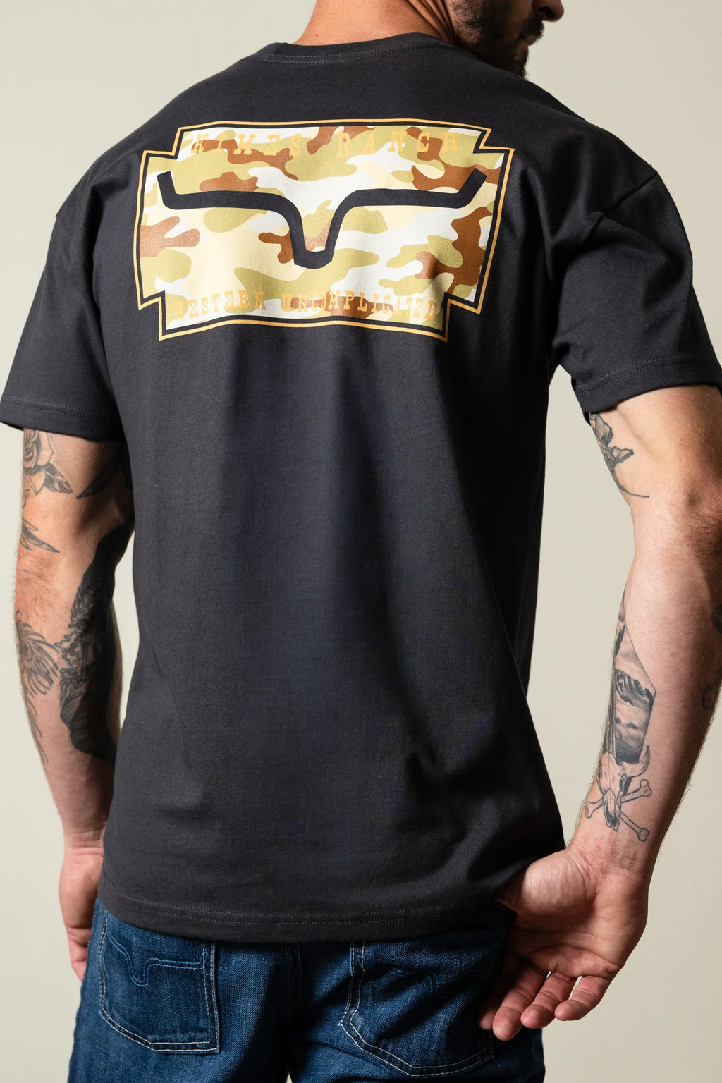Kimes Ranch Camo Crest T Shirt
