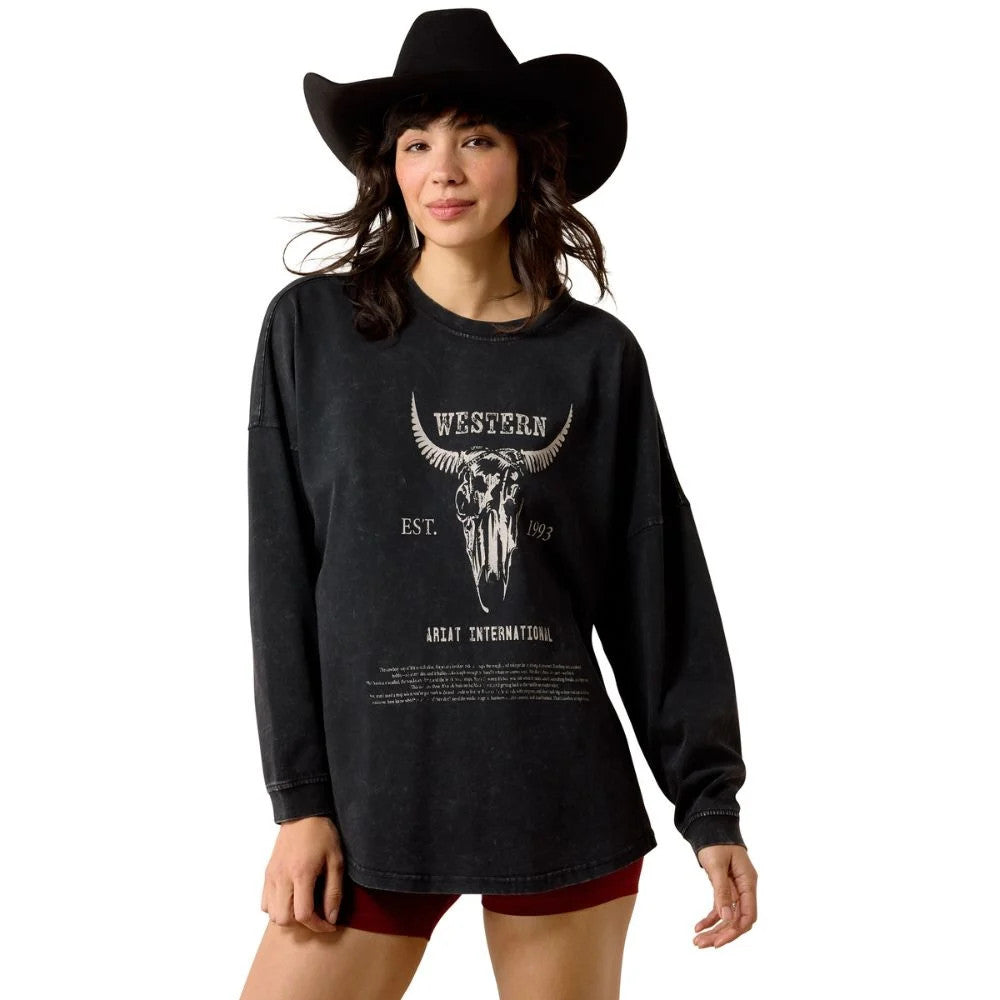 Ariat Oversized Longhorn T Shirt