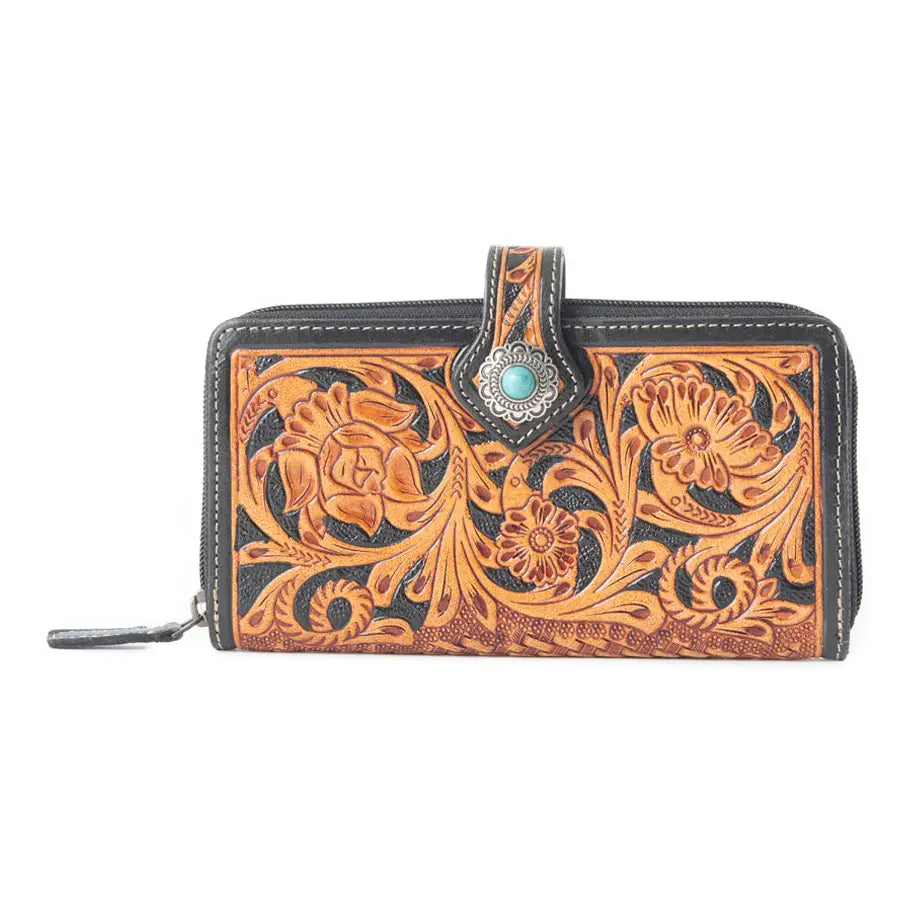 Myra Tooled Leather Mysa Purse