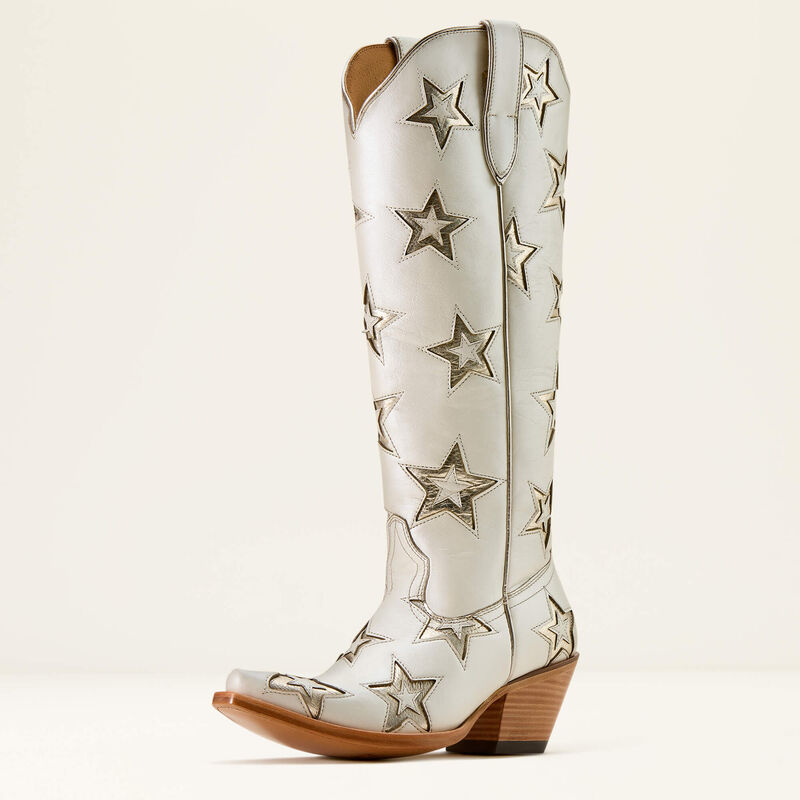 Ariat Casanova Star X Toe Western Boot Ivory Pearl