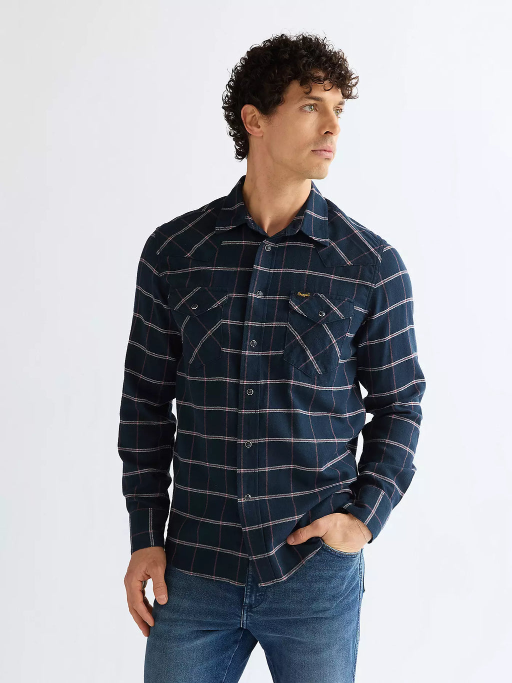 Wrangler Regular Western Shirt Sapphire Rose