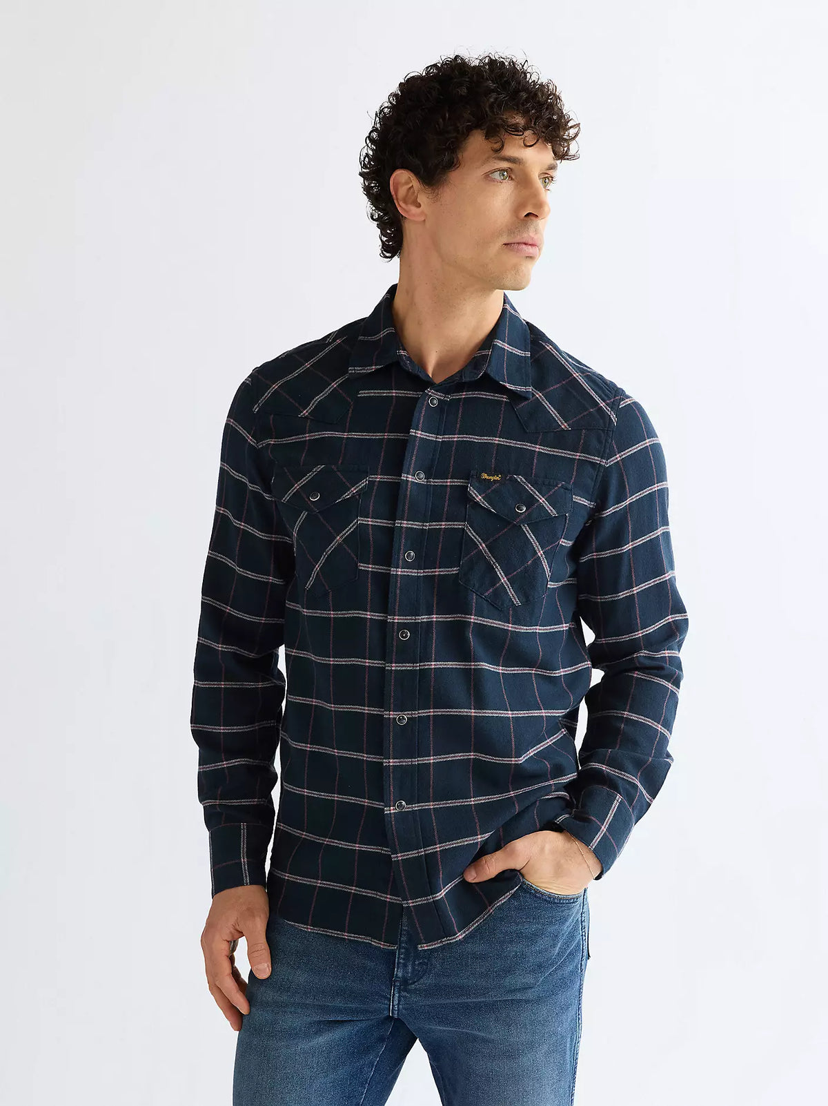 Wrangler Regular Western Shirt Sapphire Rose