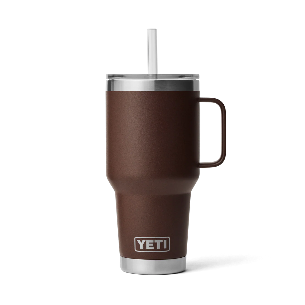 YETI 35oz Straw Mug Wetlands Brown