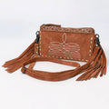 American Darling Boot Stitched Genuine Suede Leather Western Purse Bag