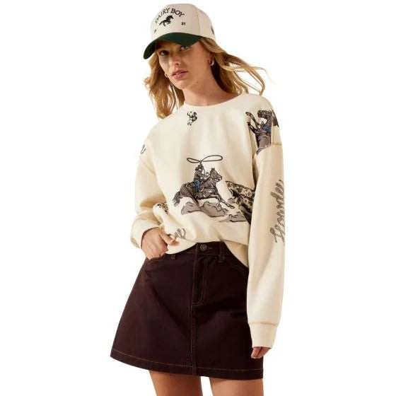 Ariat Womens Rancher Sweatshirt Parchment