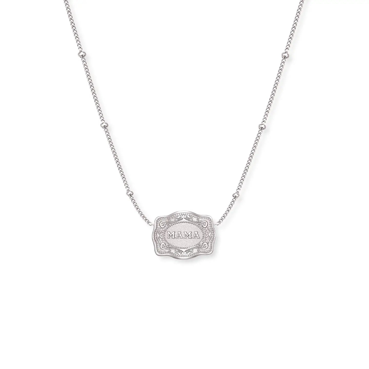 SpurWest Ultra Mini Belt Buckle Mama Necklace