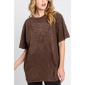 Cowboy Boot Stitch Oversized Mineral Graphic Tee