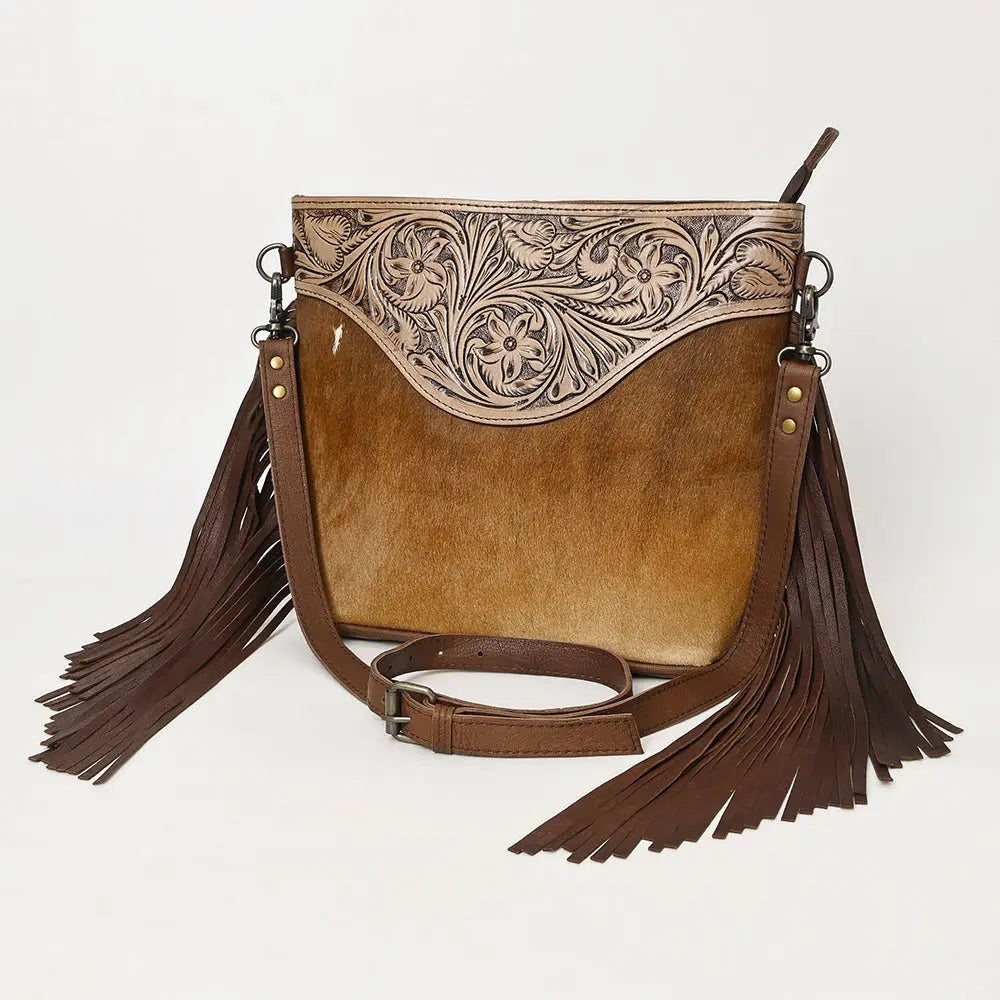 American Darling Genuine Hand Tooled Leather Cowhide Western Bag