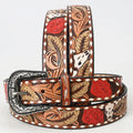 Genuine American Hand Tooled Leather Western Belt