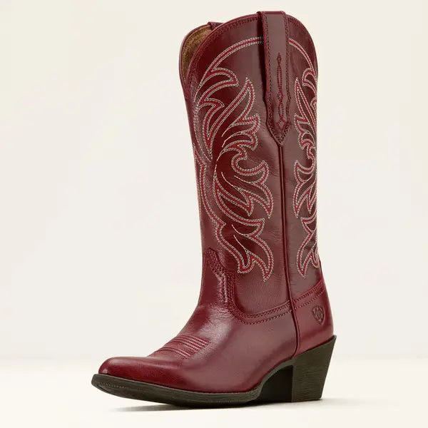 Ariat Heritage J Toe Stretch Fit Western Boot Sangria
