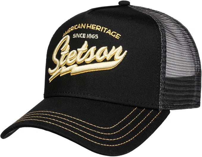 Stetson Black American Heritage Trucker Cap