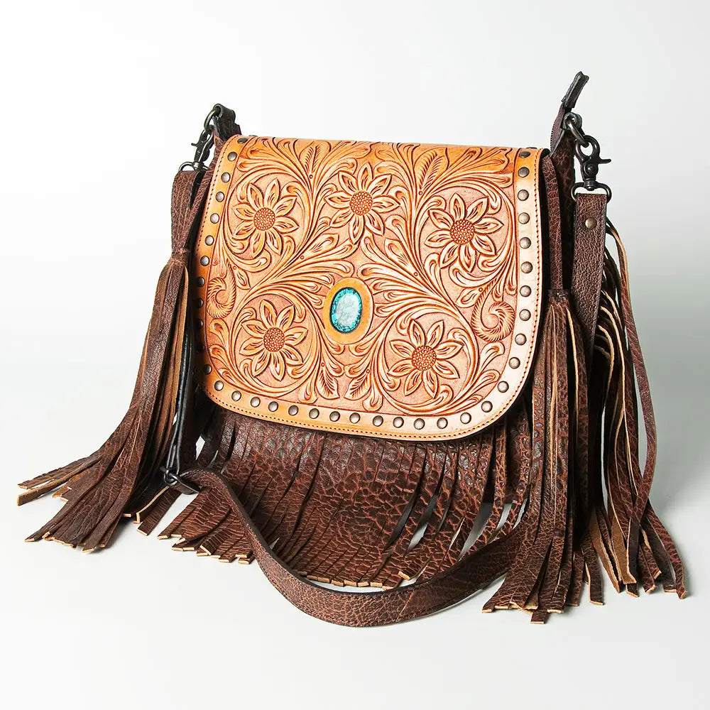 American Darling Hand Tooled Genuine Leather Western Bag