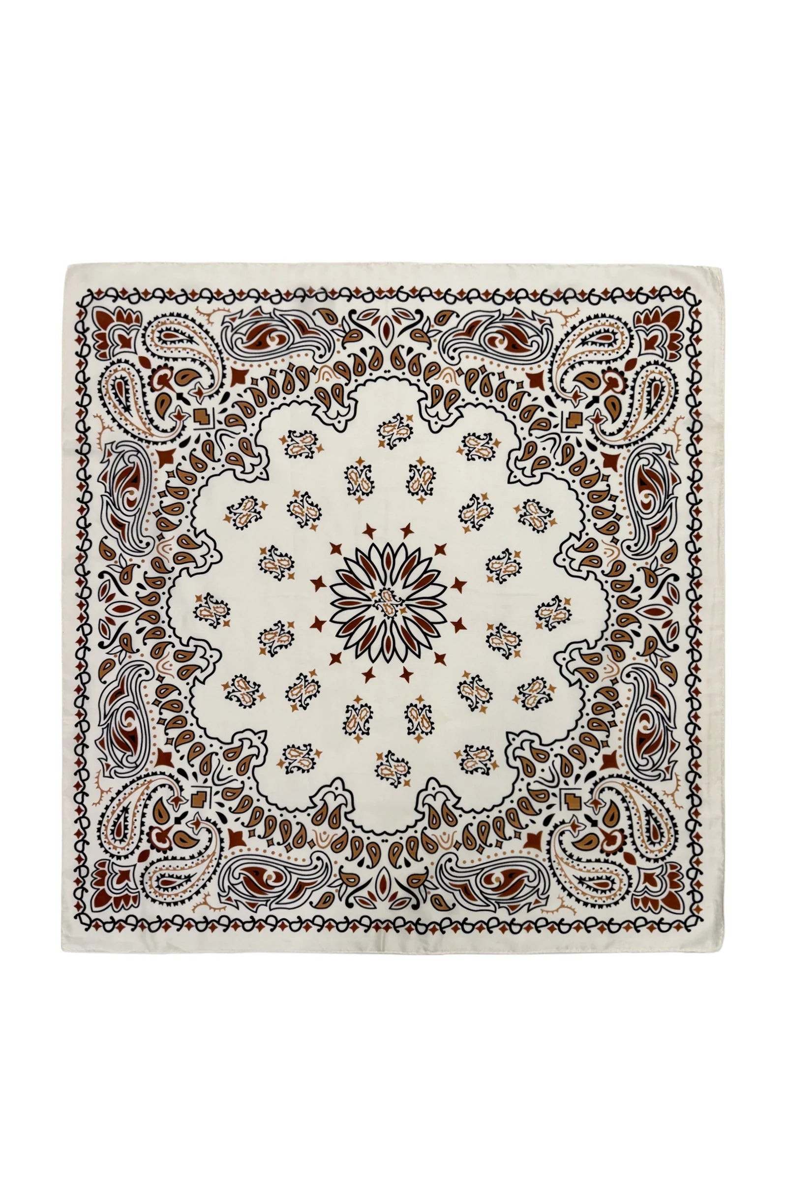 White Paisley Wildrag Bandana