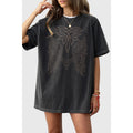 Cowboy Boot Stitch Oversized Mineral Graphic Tee