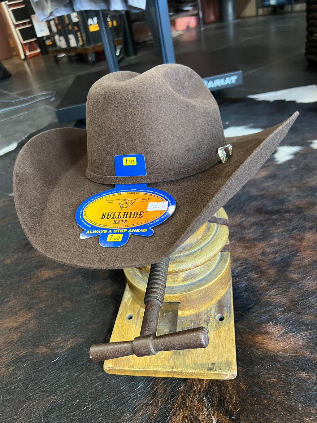 Bullhide 8X Chocolate Brown Cattleman Cowboy Hat