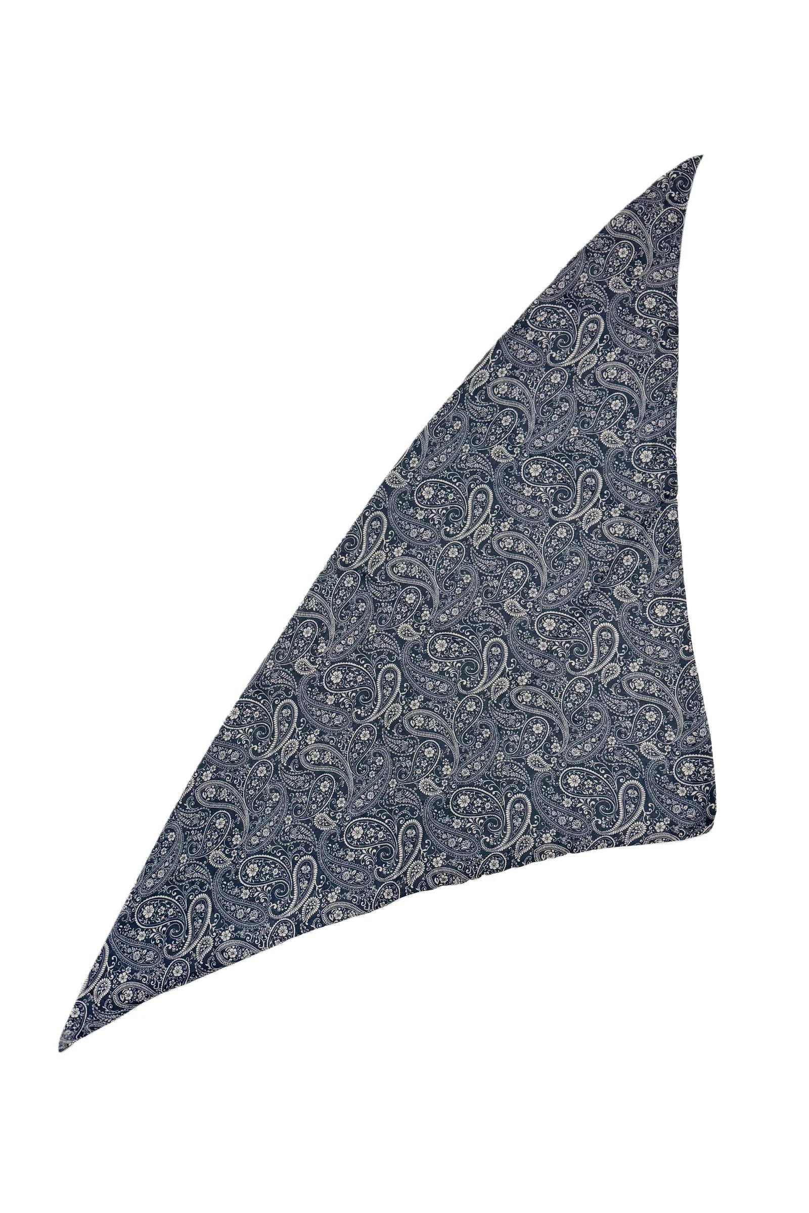 Paisley Henna Triangle Wildrag Bandana Navy