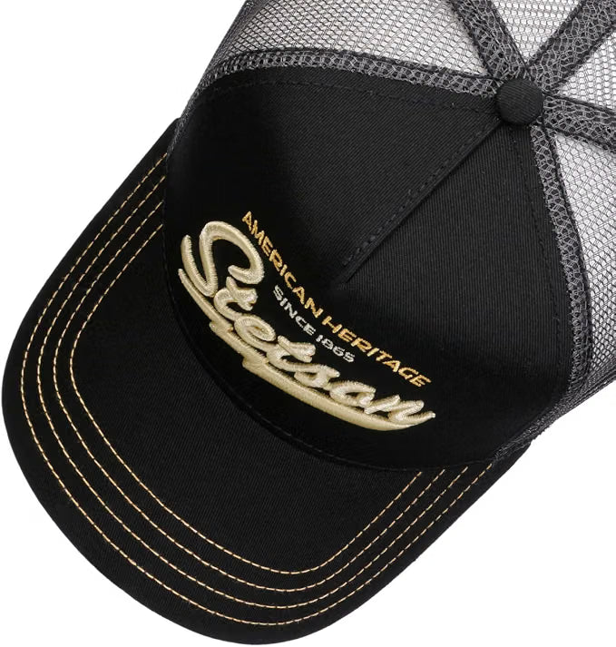 Stetson Black American Heritage Trucker Cap