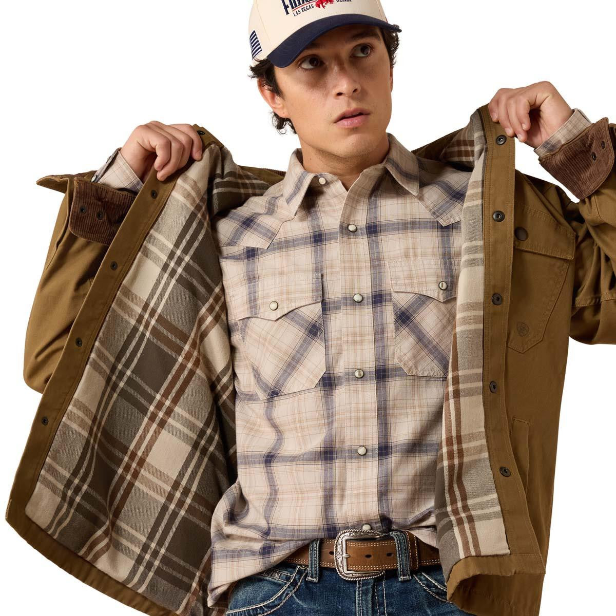 Ariat Mens Retro Canvas Shirt Jacket