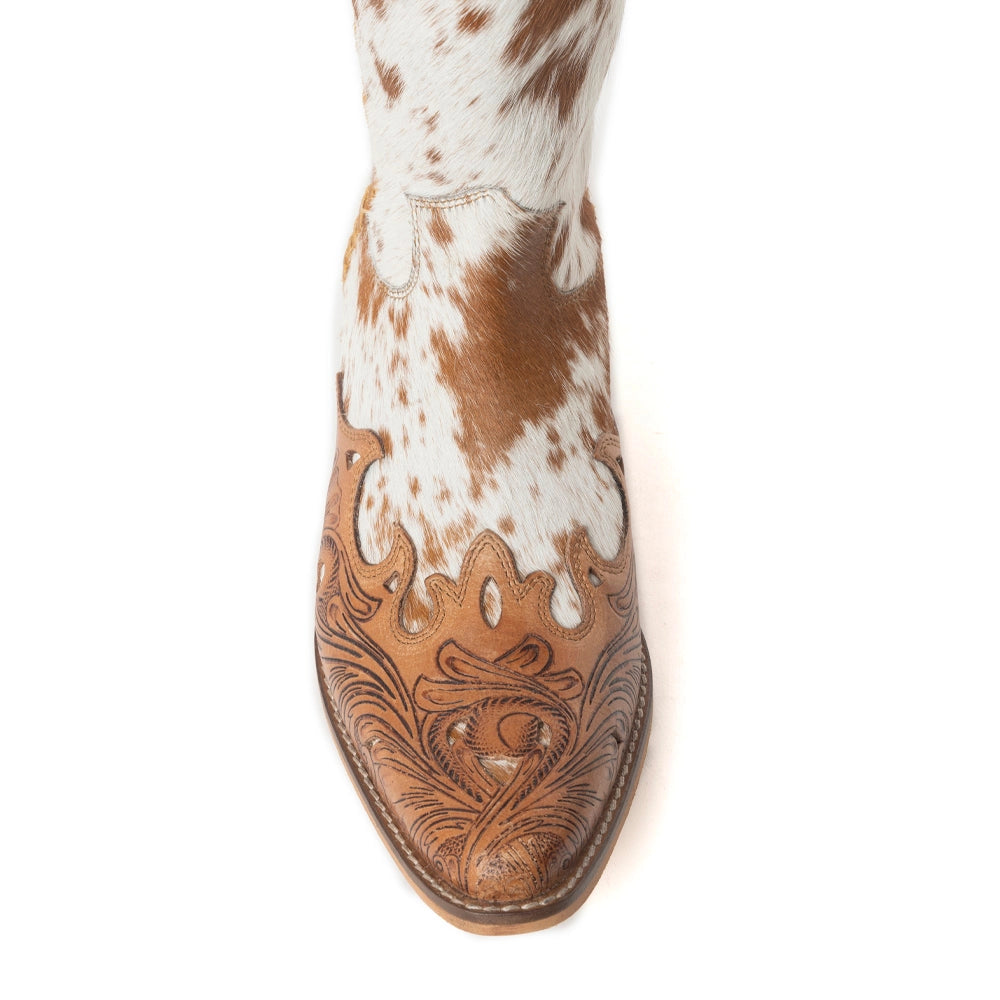 Myra Cowhide Dakota Dust Handtooled Cowboy Boots