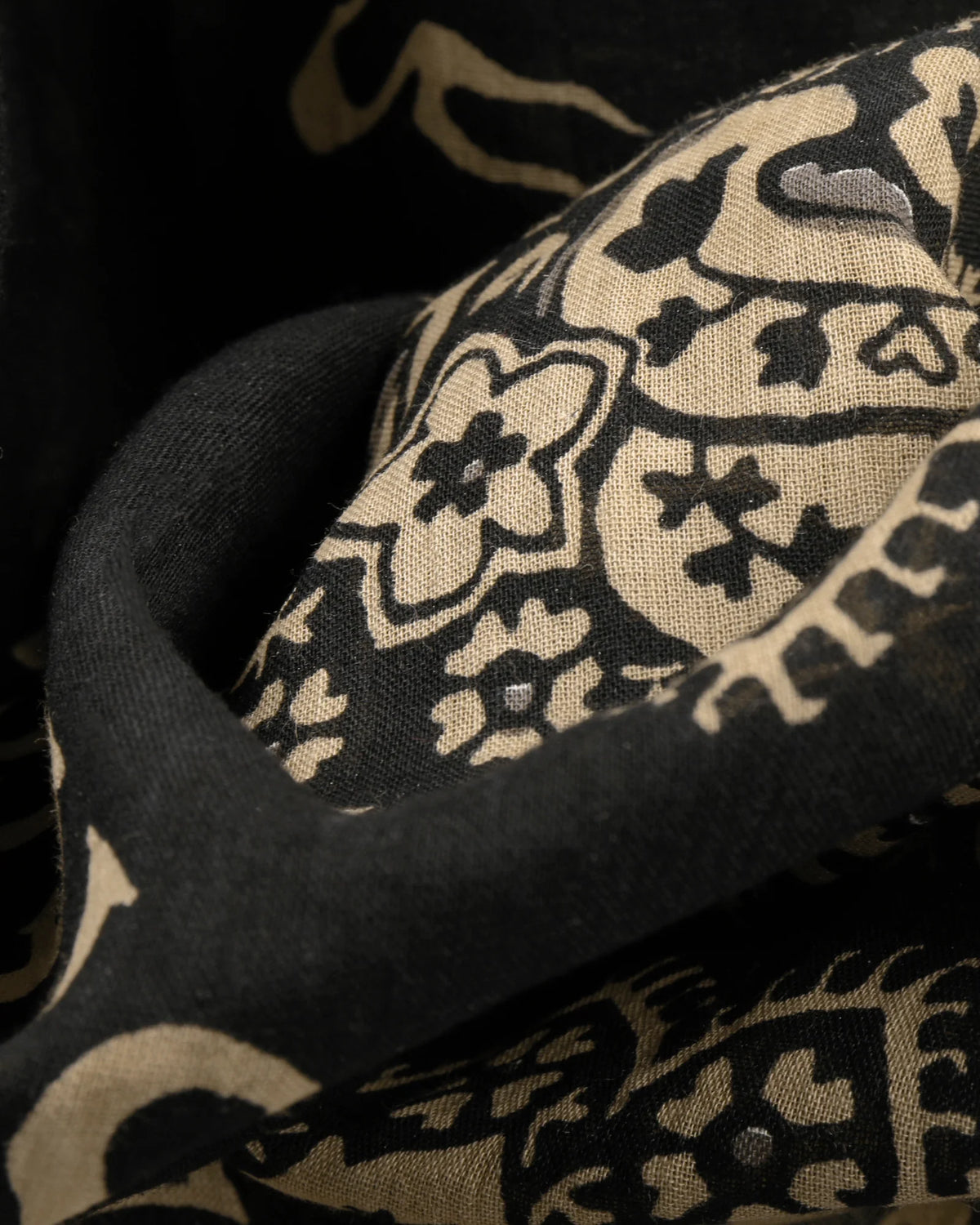 Stetson Black Cotton Bandana