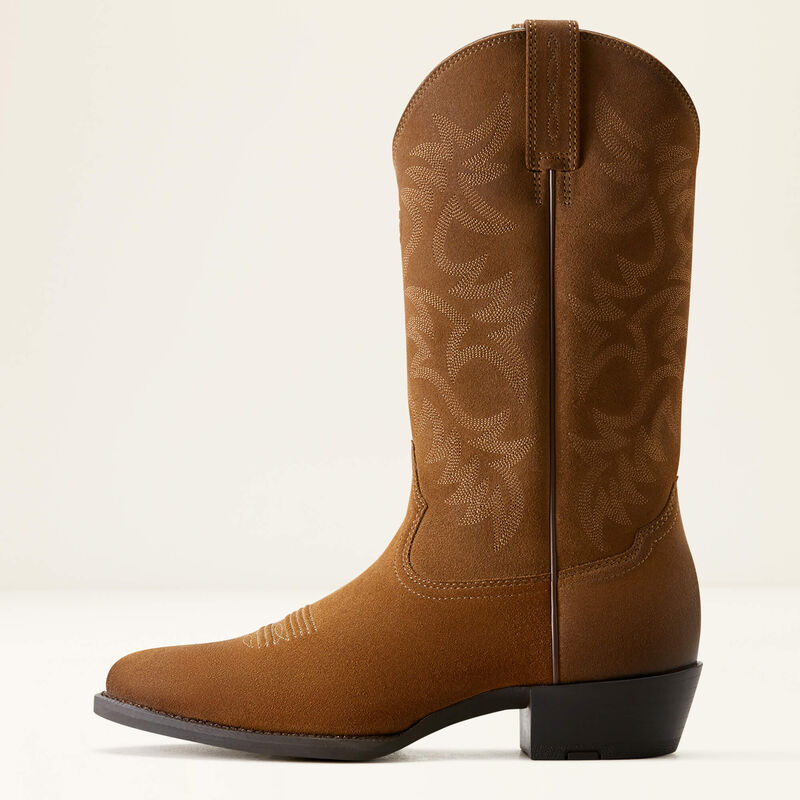 Ariat Heritage R Toe Western Boot Dijon Suede