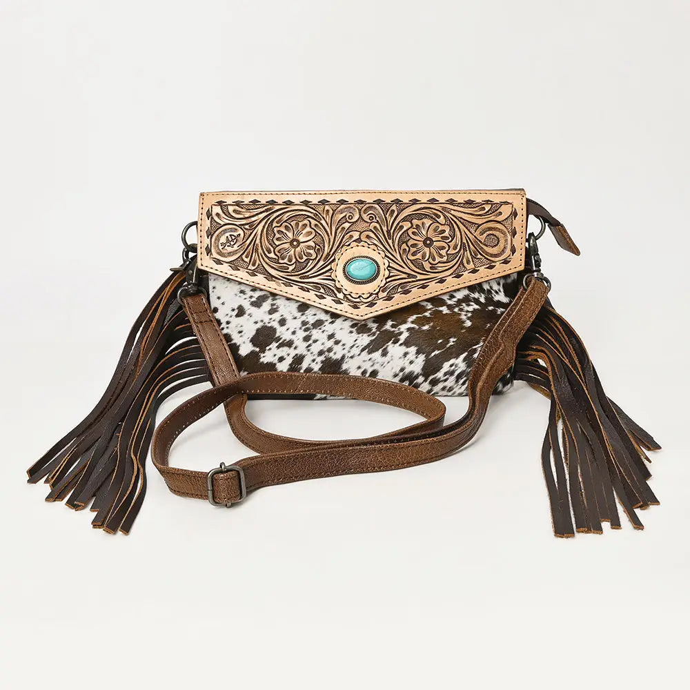 American Darling Cowhide Hand Tooled Leather Bag