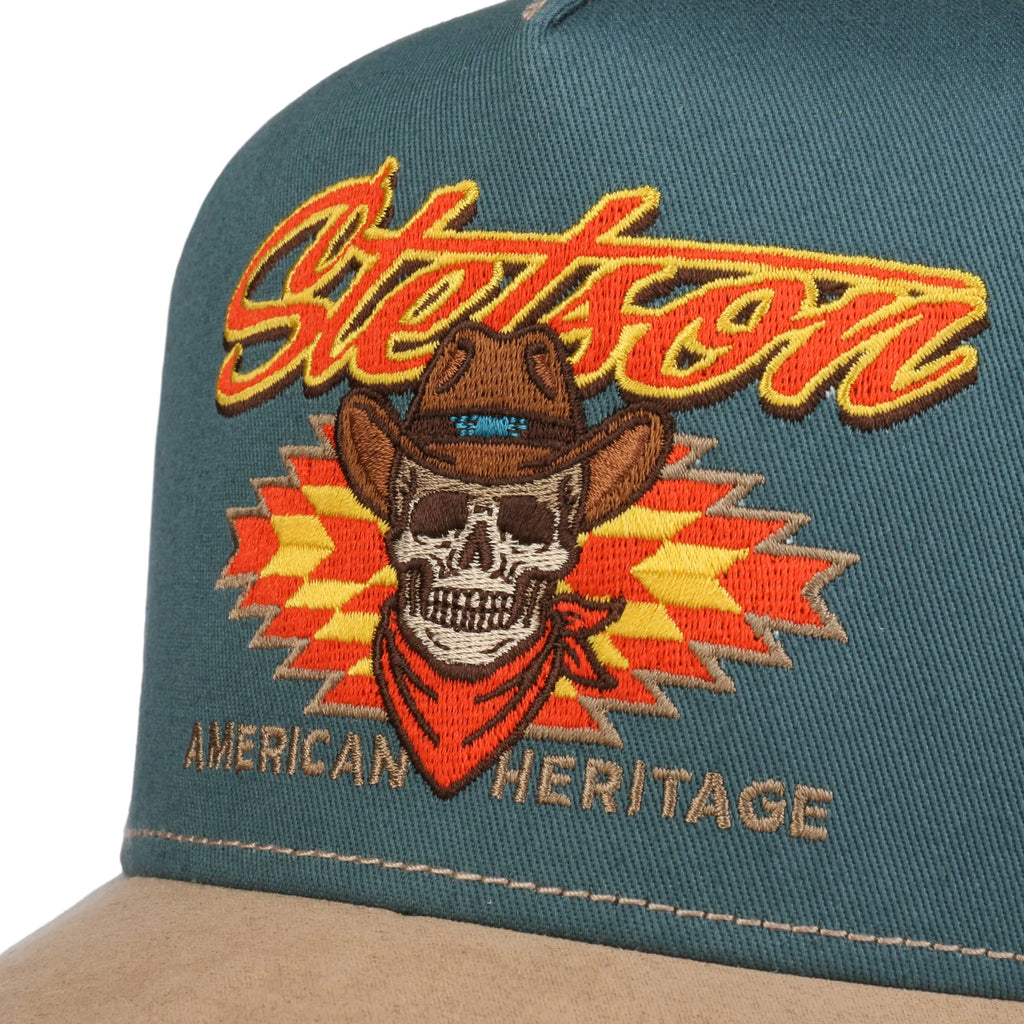 Stetson Western Skull Trucker Cap