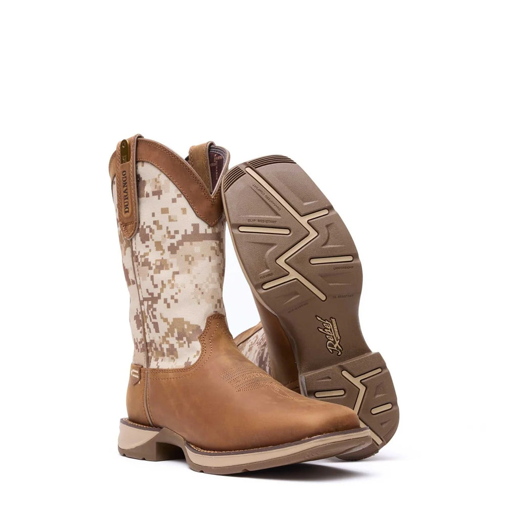 Durango Dusty Brown Desert Camo Cowboy Boots