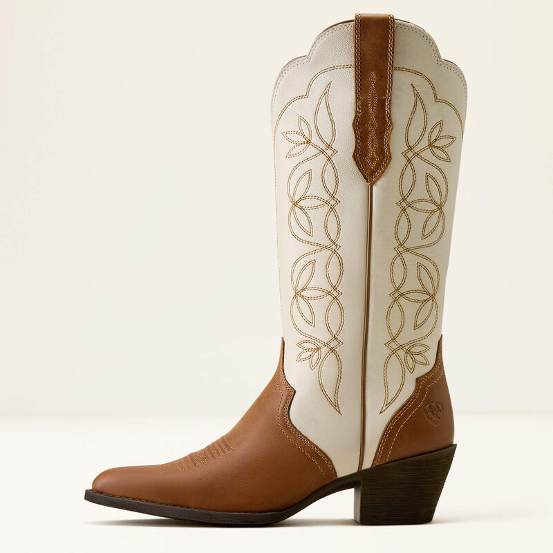 Heritage Blossom J Toe Western Boot Wheat Brown