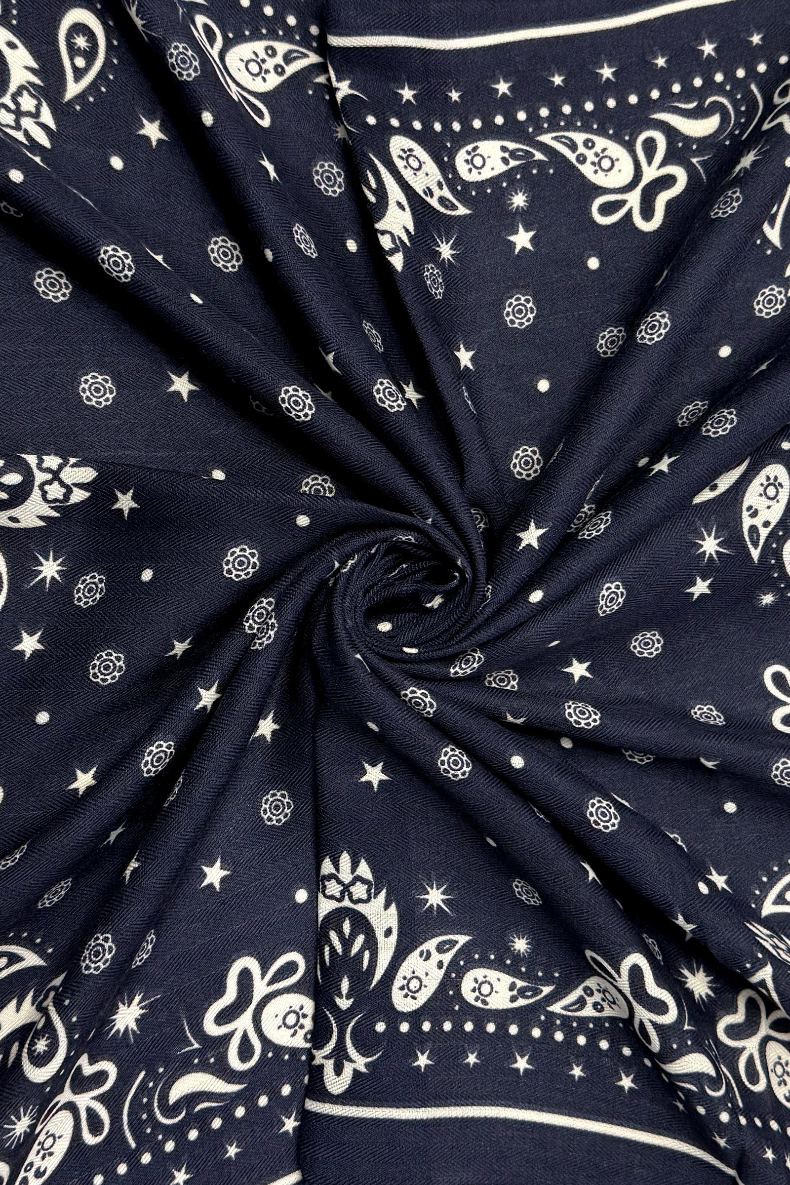 Navy Paisley Wildrag Bandana