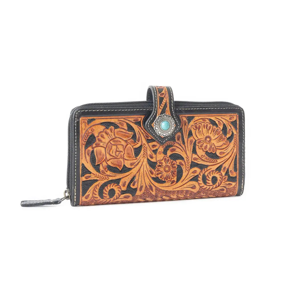 Myra Tooled Leather Mysa Purse