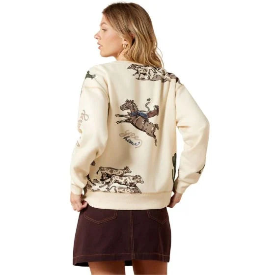 Ariat Womens Rancher Sweatshirt Parchment