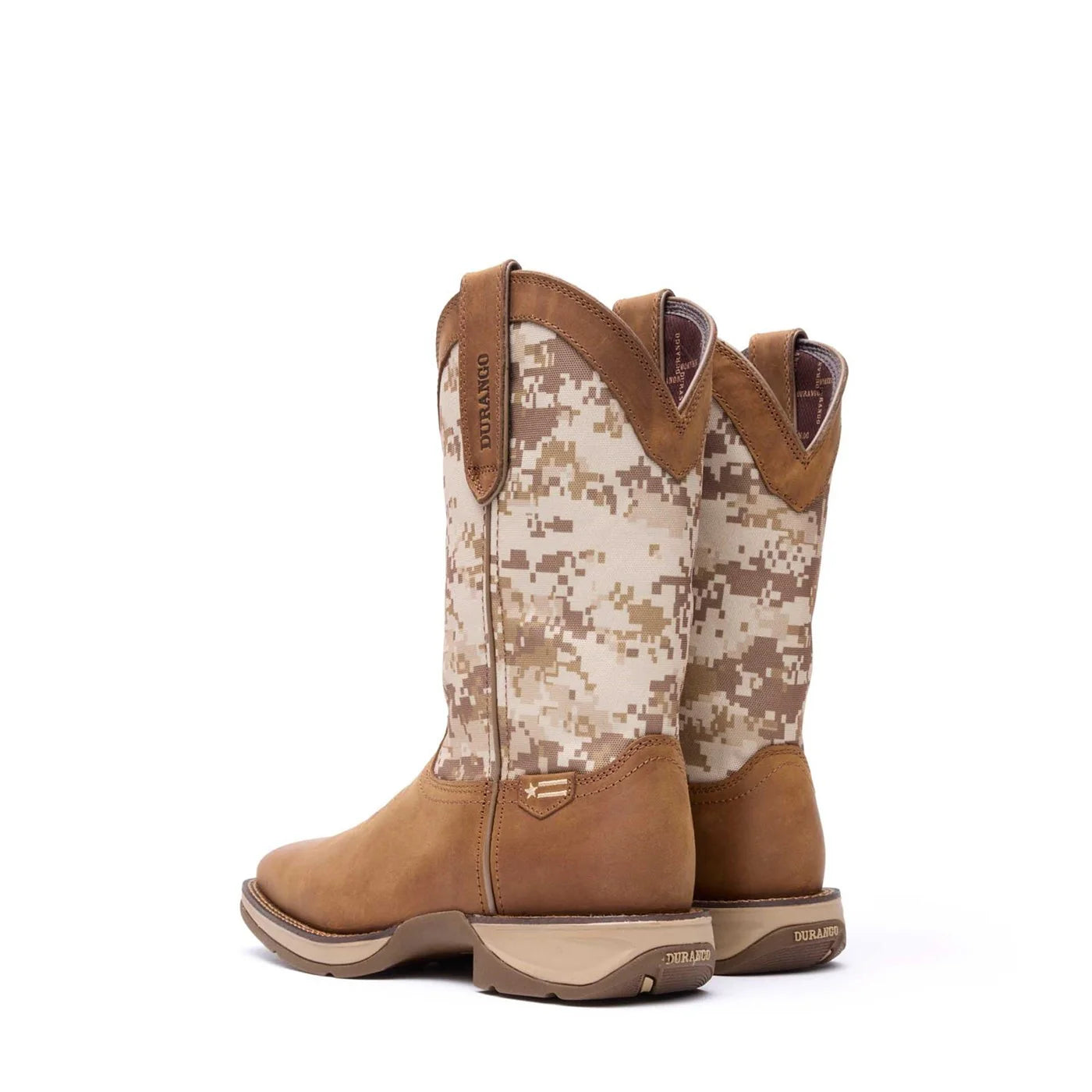 Durango Dusty Brown Desert Camo Cowboy Boots