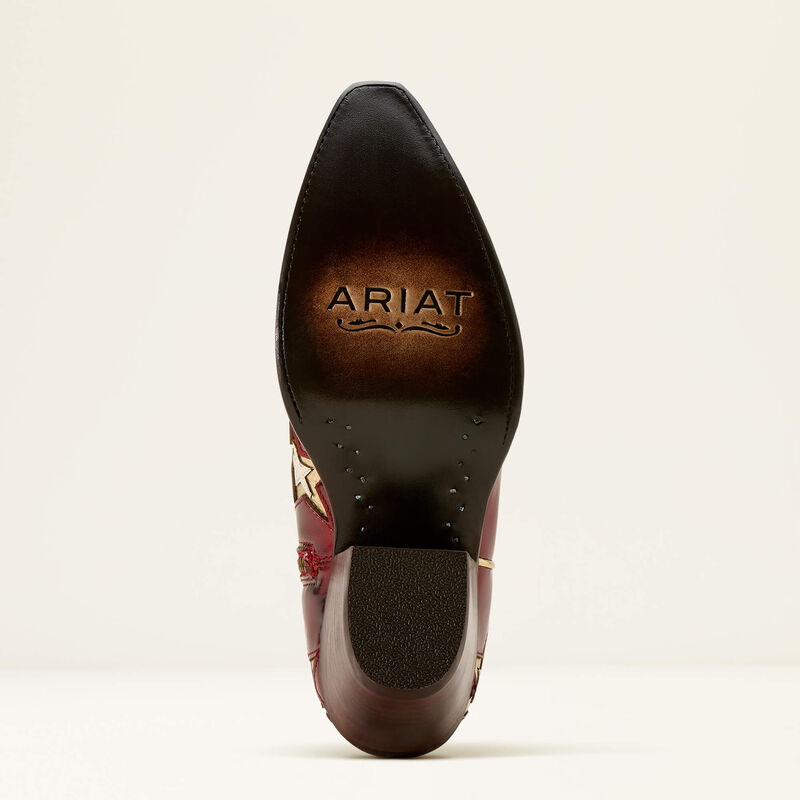 Ariat Casanova Star X Toe Western Boot Cherry Heat