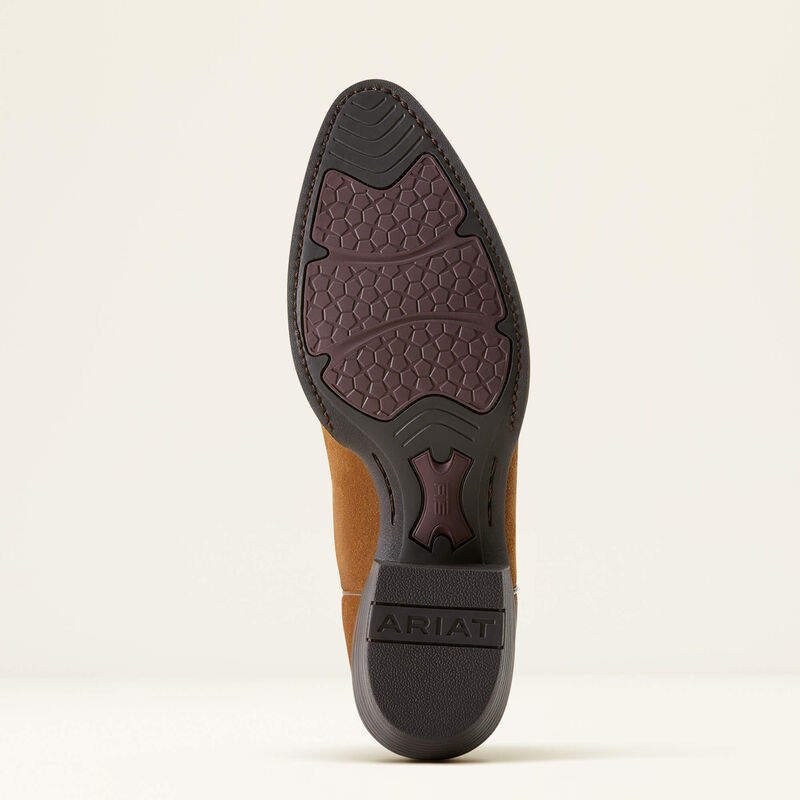 Ariat Heritage R Toe Western Boot Dijon Suede