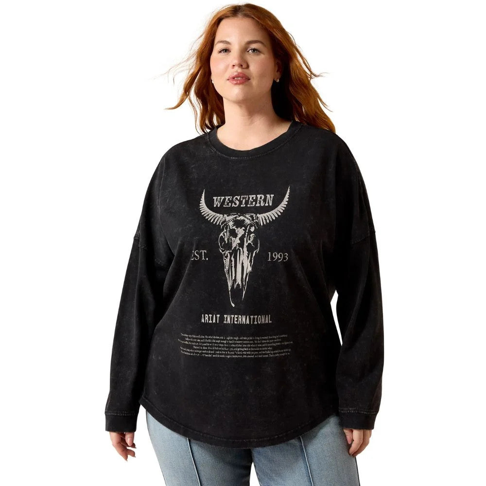 Ariat Oversized Longhorn T Shirt